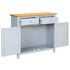 Maison Madeleine -  Sideboard 90x33.5x83 cm Solid Oak Wood